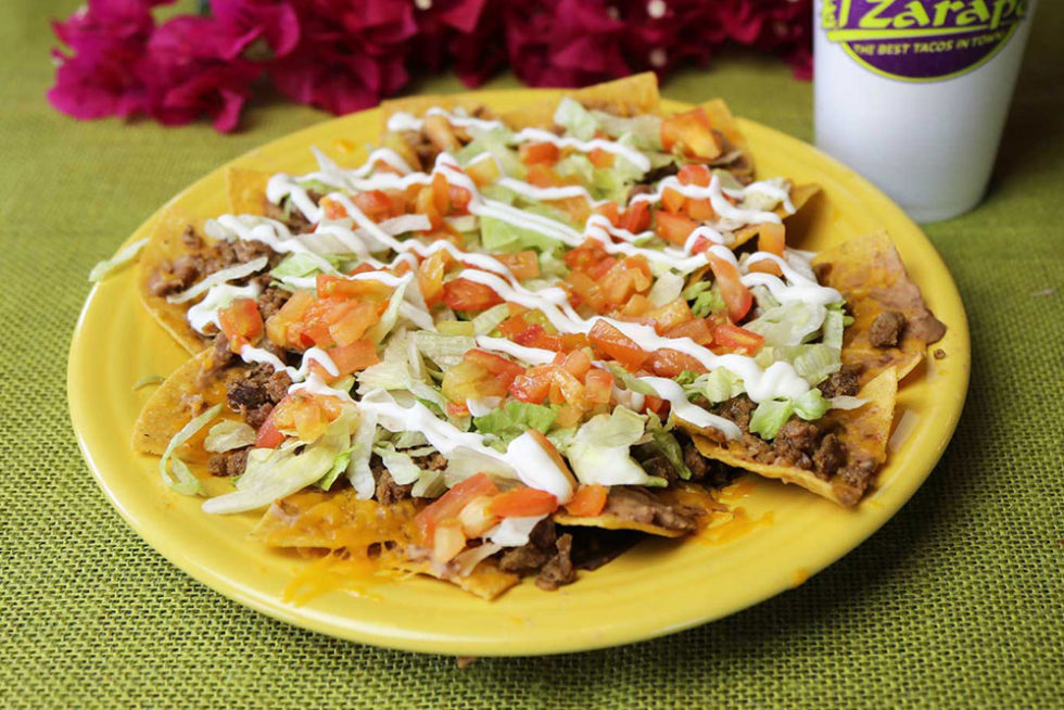 Menu Taqueria El Zarape